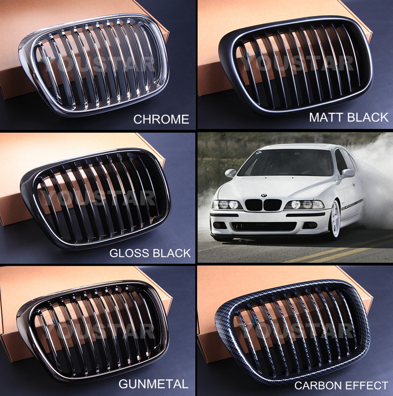 FAST EMS x2 MATT BLACK M5 Performance Grills for BMW 5 Series E39